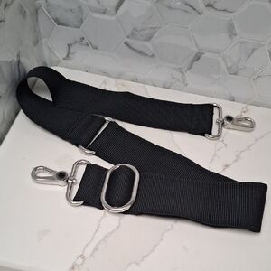 Marc By Marc Jacobs Black Belt Bag Strap with Silver Hardware